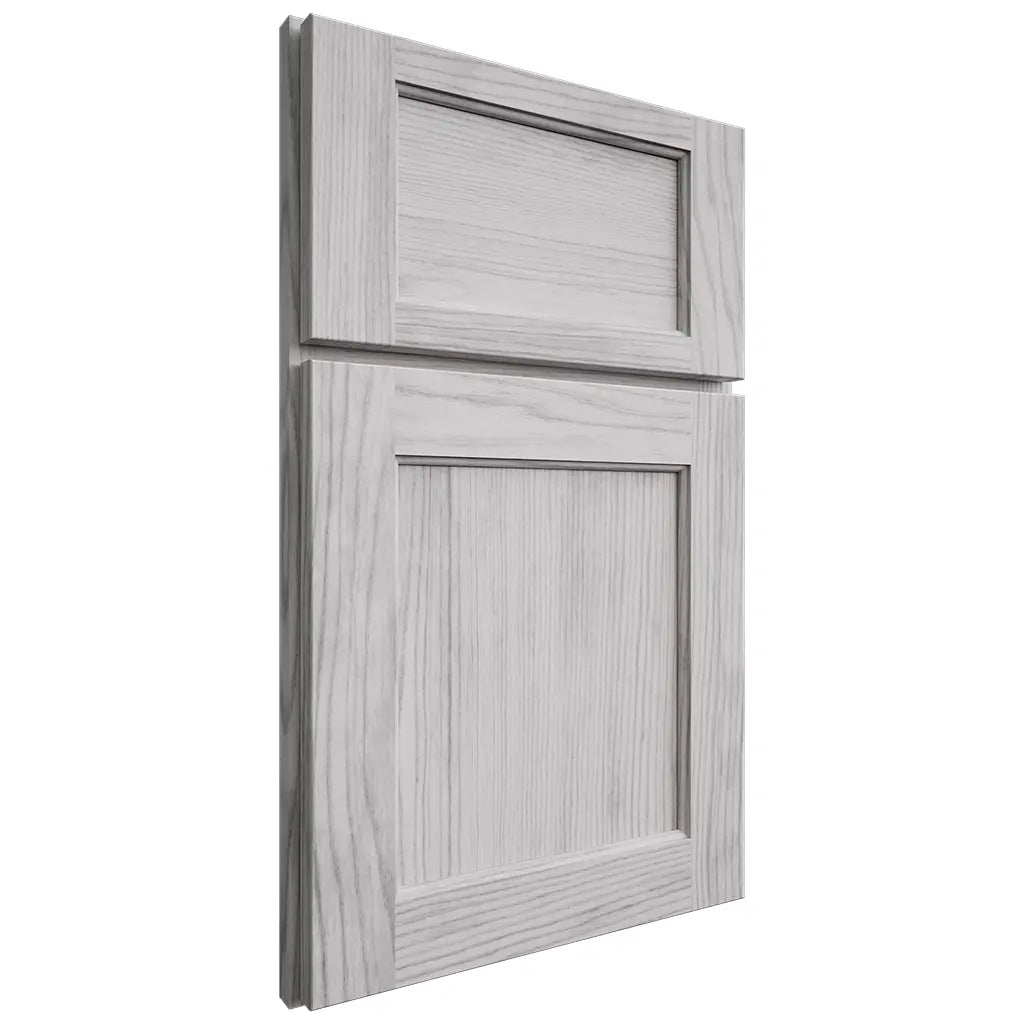 Shiloh Cabinetry Full Overlay Square Flat Walnut Plain Cut Stratus Door