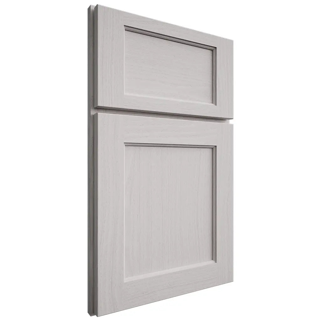 Shiloh Cabinetry Full Overlay Square Flat White Oak Plain Cut Cotton Door