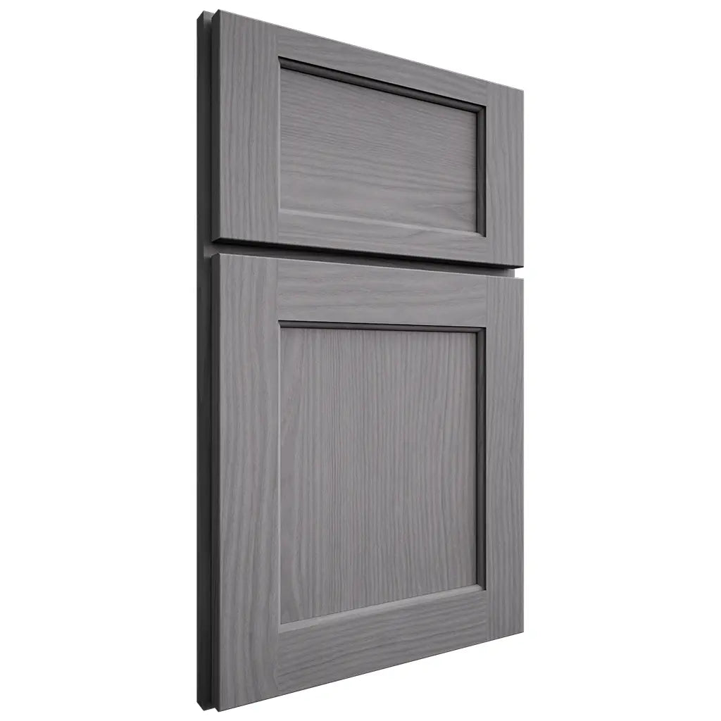 Shiloh Cabinetry Full Overlay Square Flat White Oak Plain Cut Sterling Door