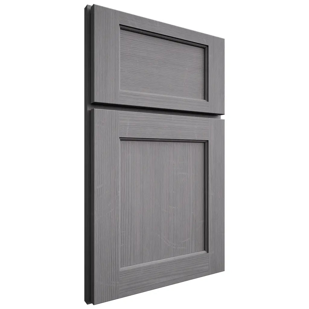 Shiloh Cabinetry Full Overlay Square Flat White Oak Quarter Sawn Sterling Door
