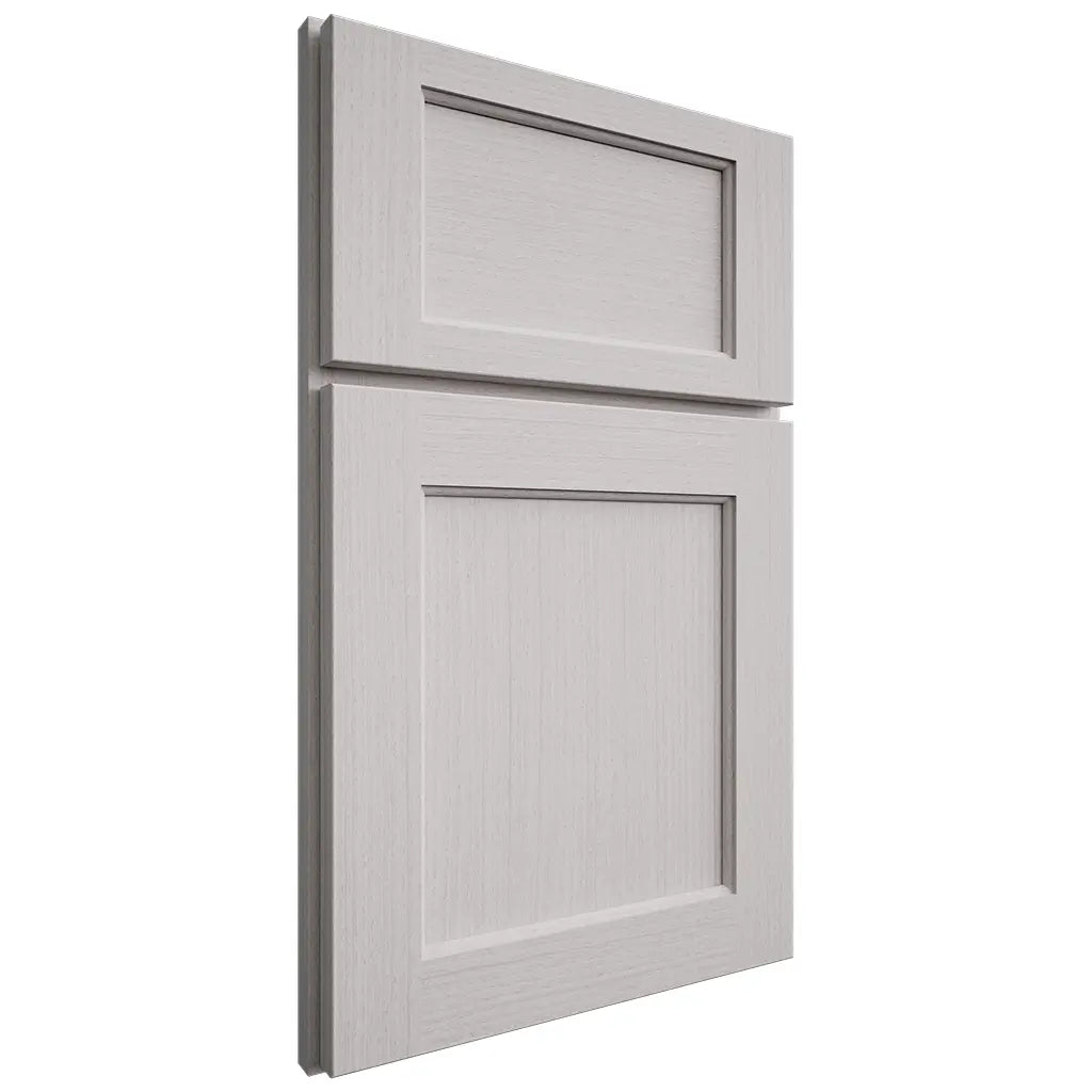 Shiloh Cabinetry Full Overlay Square Flat White Oak Rift Cut Cotton Door