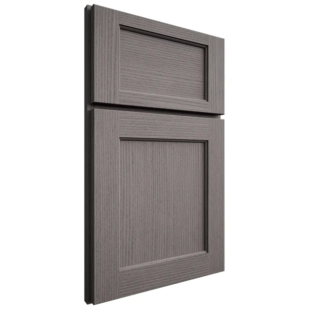 Shiloh Cabinetry Full Overlay Square Flat White Oak Rift Cut Flagstone Door