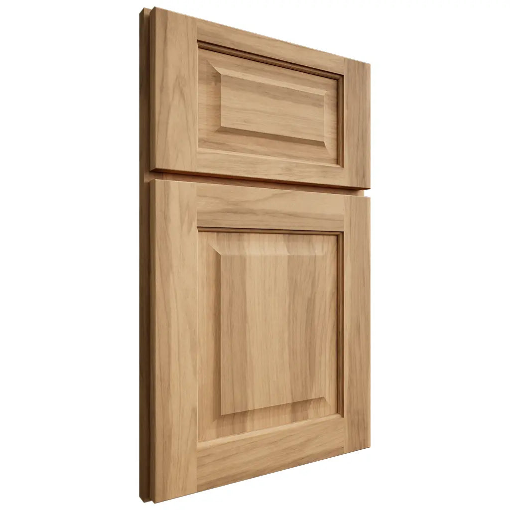 Shiloh Cabinetry Full Overlay Square Raised Hickory Plain Cut Natural Door