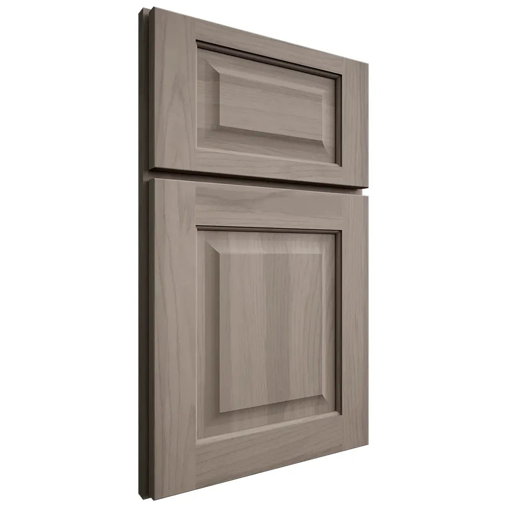 Shiloh Cabinetry Full Overlay Square Raised Hickory Plain Cut Sterling Door