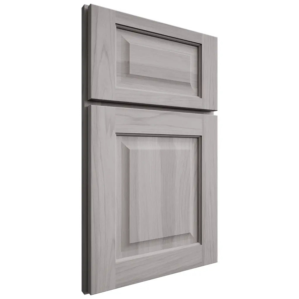 Shiloh Cabinetry Full Overlay Square Raised Hickory Plain Cut Stratus Door