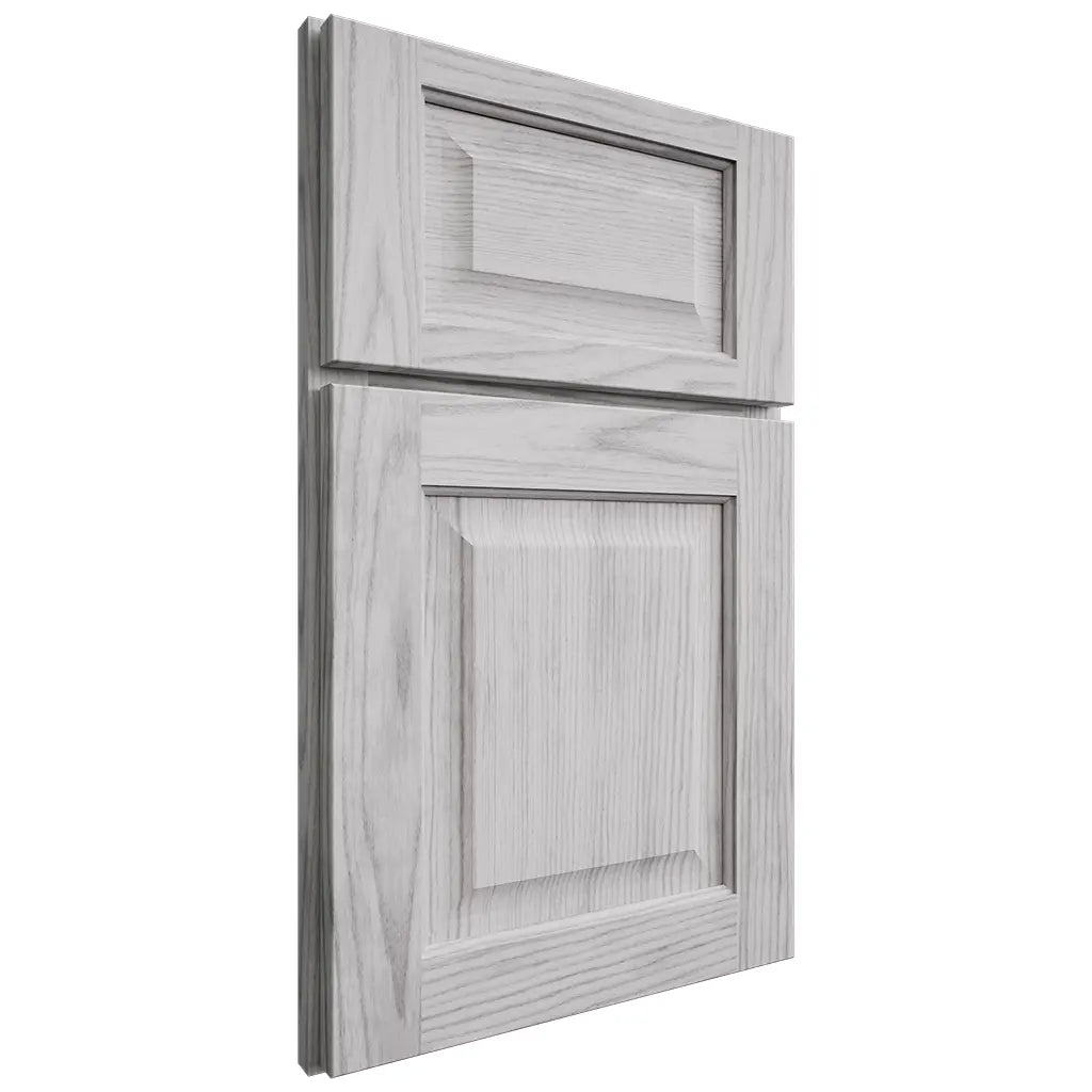 Shiloh Cabinetry Full Overlay Square Raised Walnut Plain Cut Stratus Door