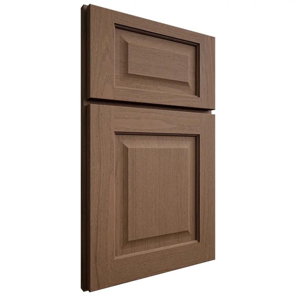 Shiloh Cabinetry Full Overlay Square Raised White Oak Plain Cut Autumn Door