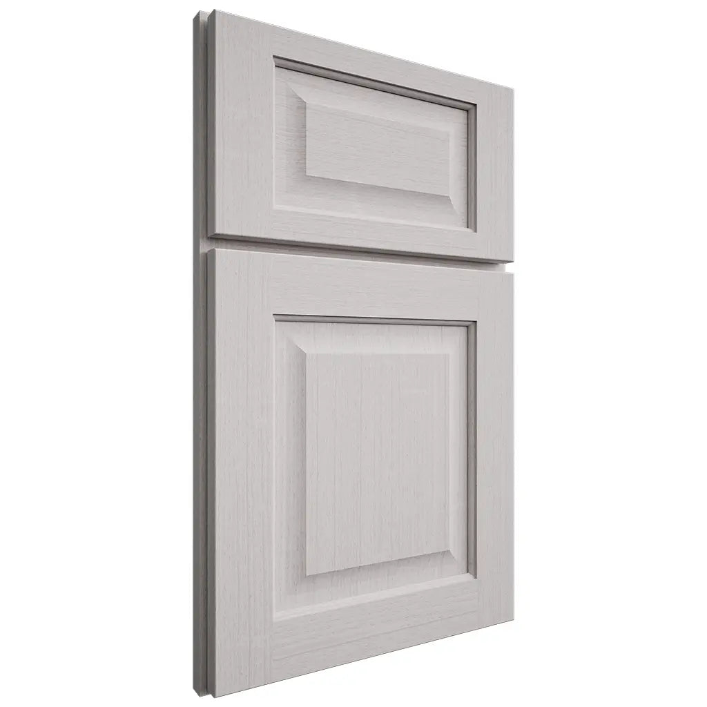 Shiloh Cabinetry Full Overlay Square Raised White Oak Quarter Sawn Cotton Door