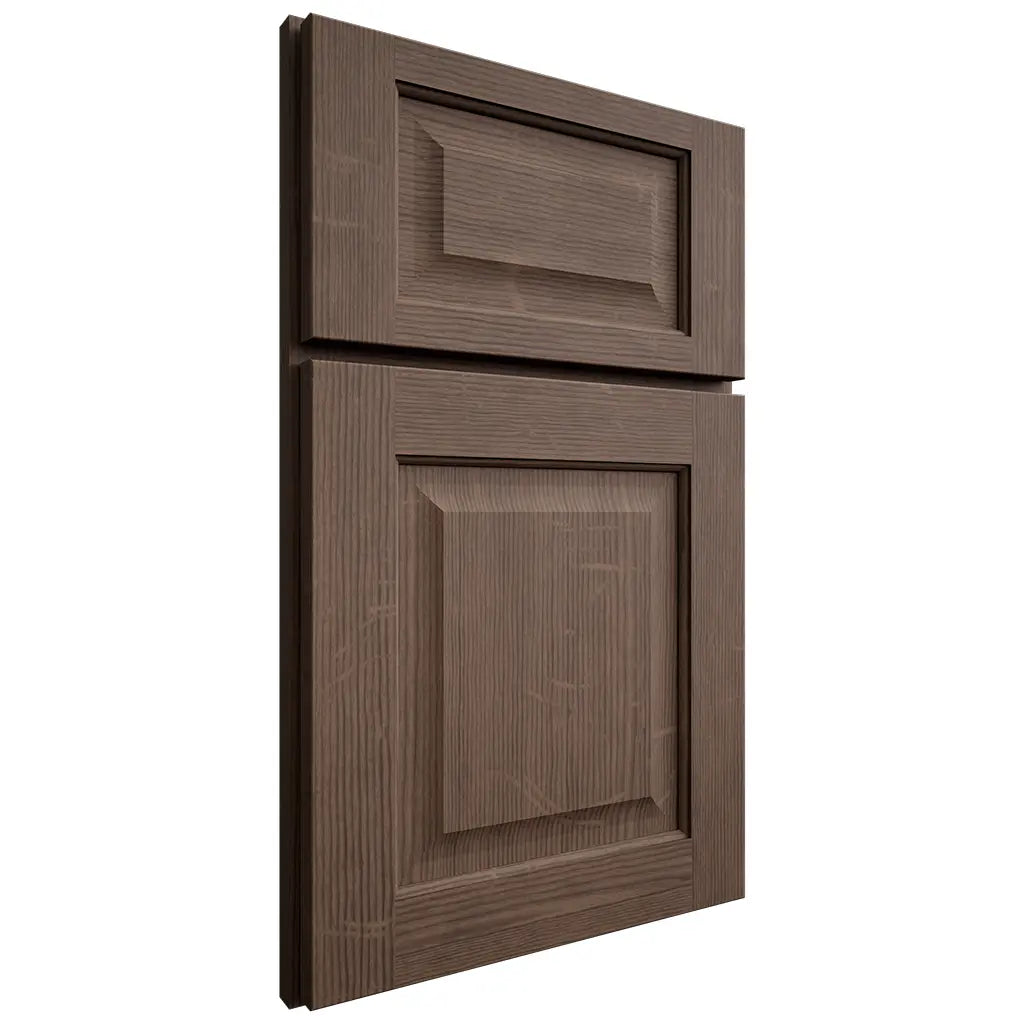 Shiloh Cabinetry Full Overlay Square Raised White Oak Quarter Sawn Mineral Door