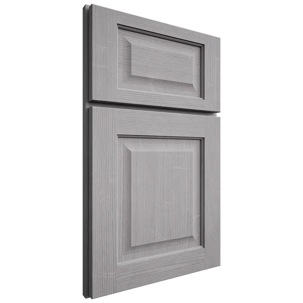 Shiloh Cabinetry Full Overlay Square Raised White Oak Quarter Sawn Stratus Door