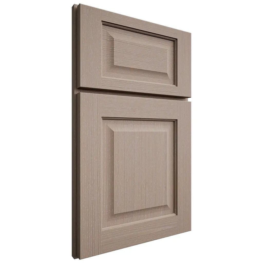 Shiloh Cabinetry Full Overlay Square Raised White Oak Quarter Sawn Whitewash Door