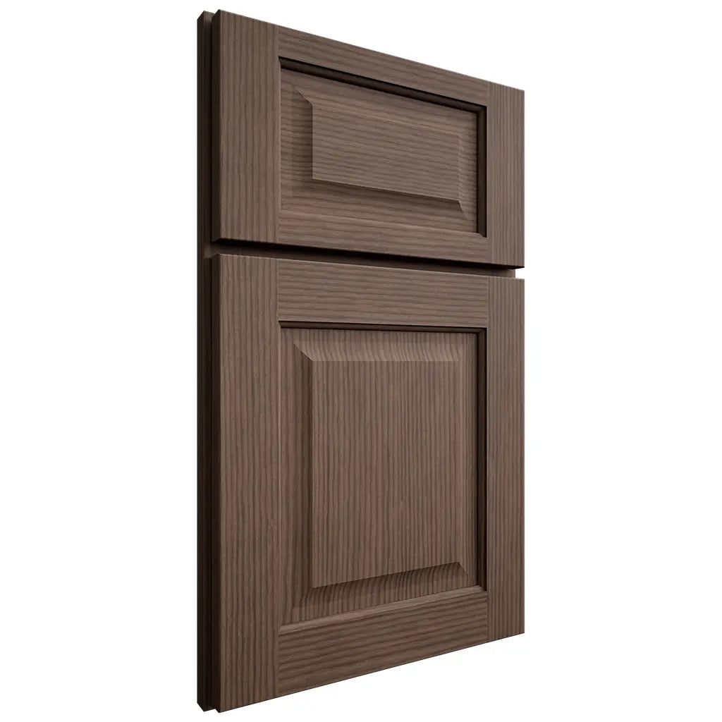 Shiloh Cabinetry Full Overlay Square Raised White Oak Rift Cut Mineral Door