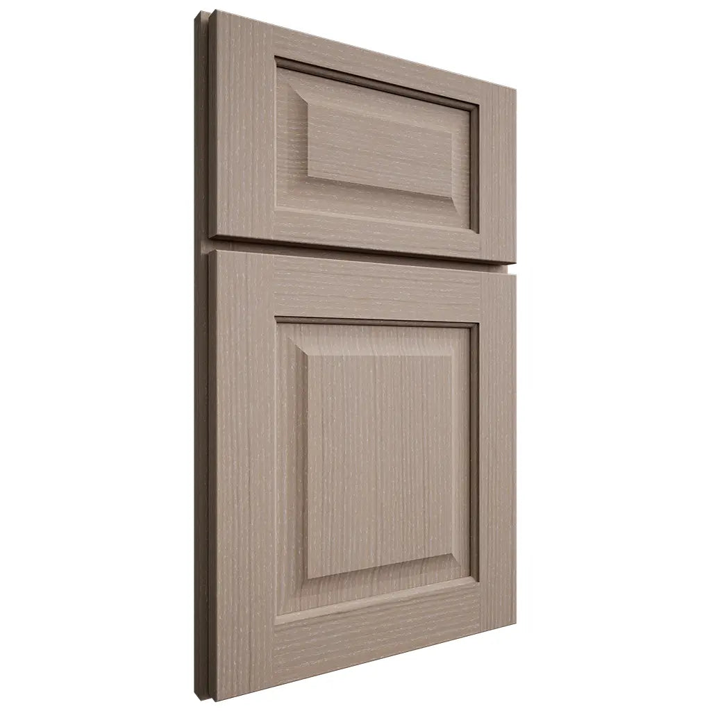 Shiloh Cabinetry Full Overlay Square Raised White Oak Rift Cut Whitewash Door