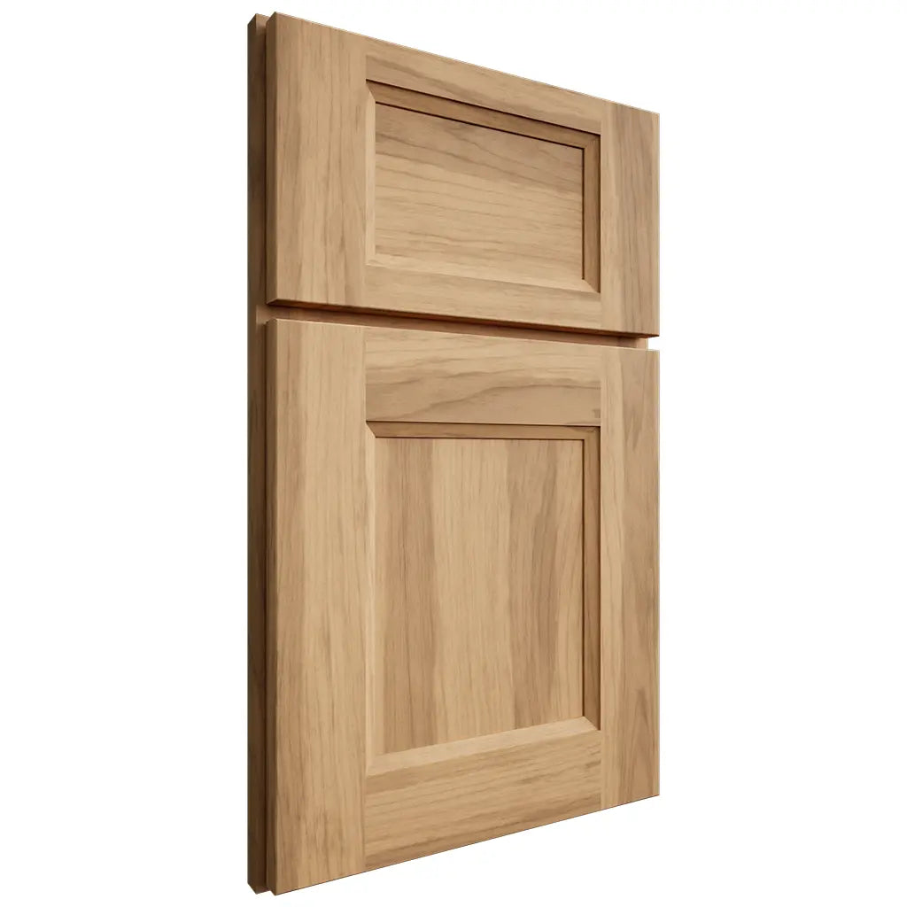 Shiloh Cabinetry Full Overlay Statesville Hickory Plain Cut Natural Door
