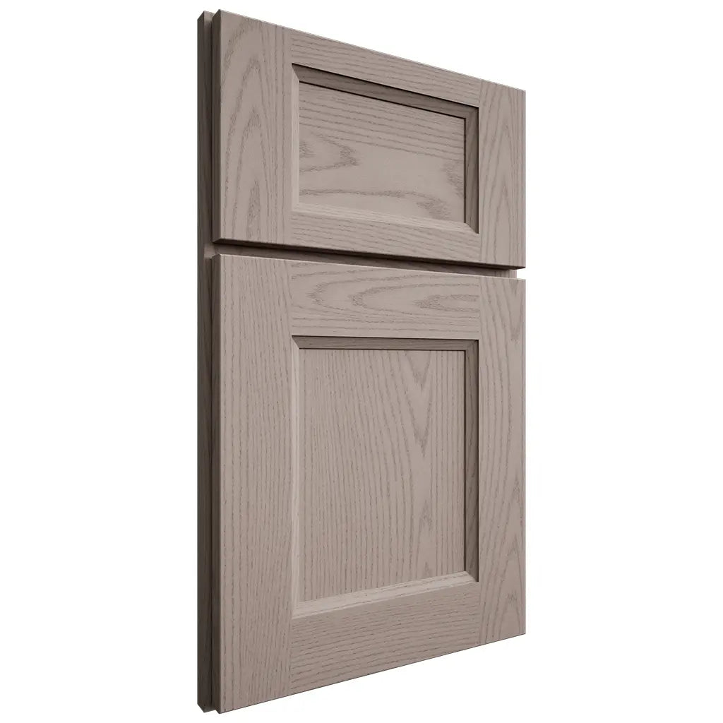 Shiloh Cabinetry Full Overlay Statesville Red Oak Plain Cut Sterling Door
