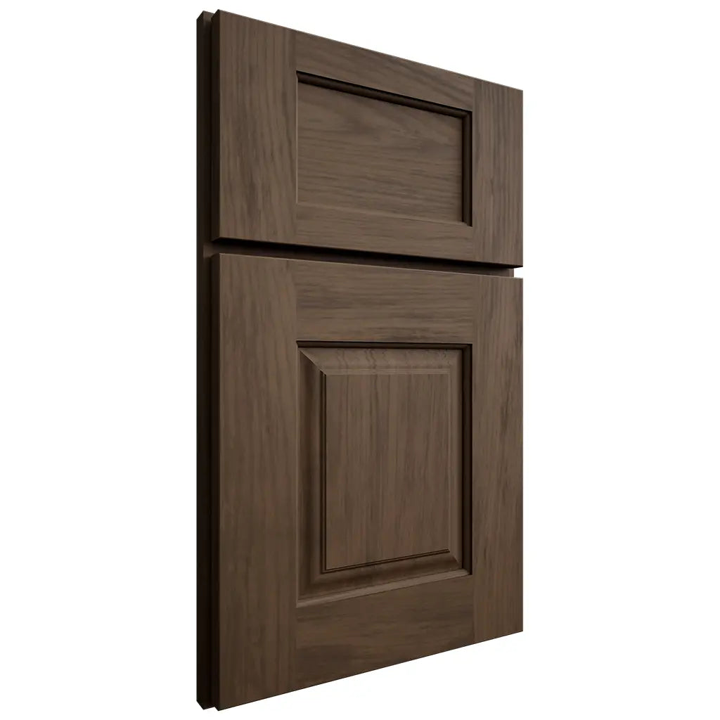 Shiloh Cabinetry Full Overlay Summit Alder Plain Cut Caviar Door