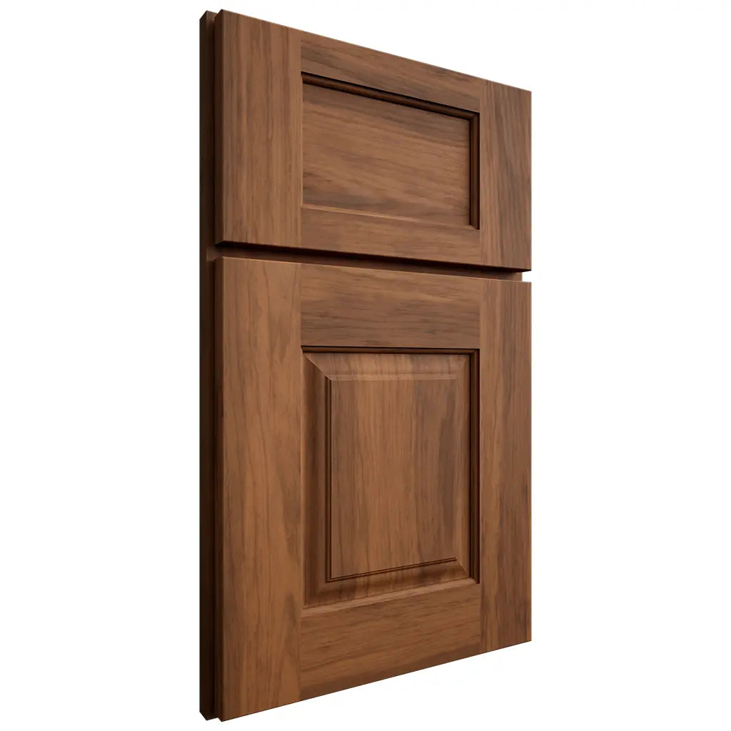 Shiloh Cabinetry Full Overlay Summit Hickory Plain Cut Burnt Sugar Door