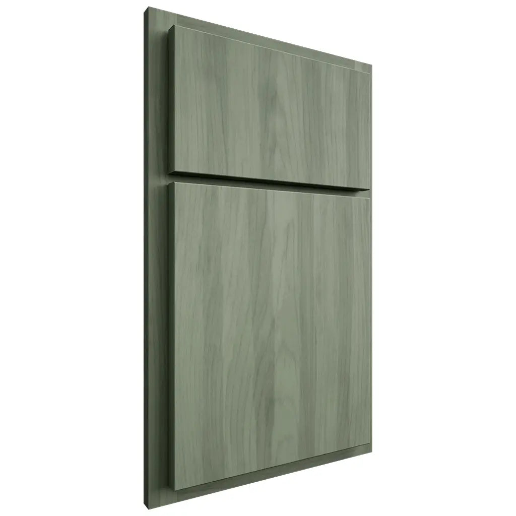 Shiloh Cabinetry Full Overlay Summit Hickory Plain Cut Moss Door