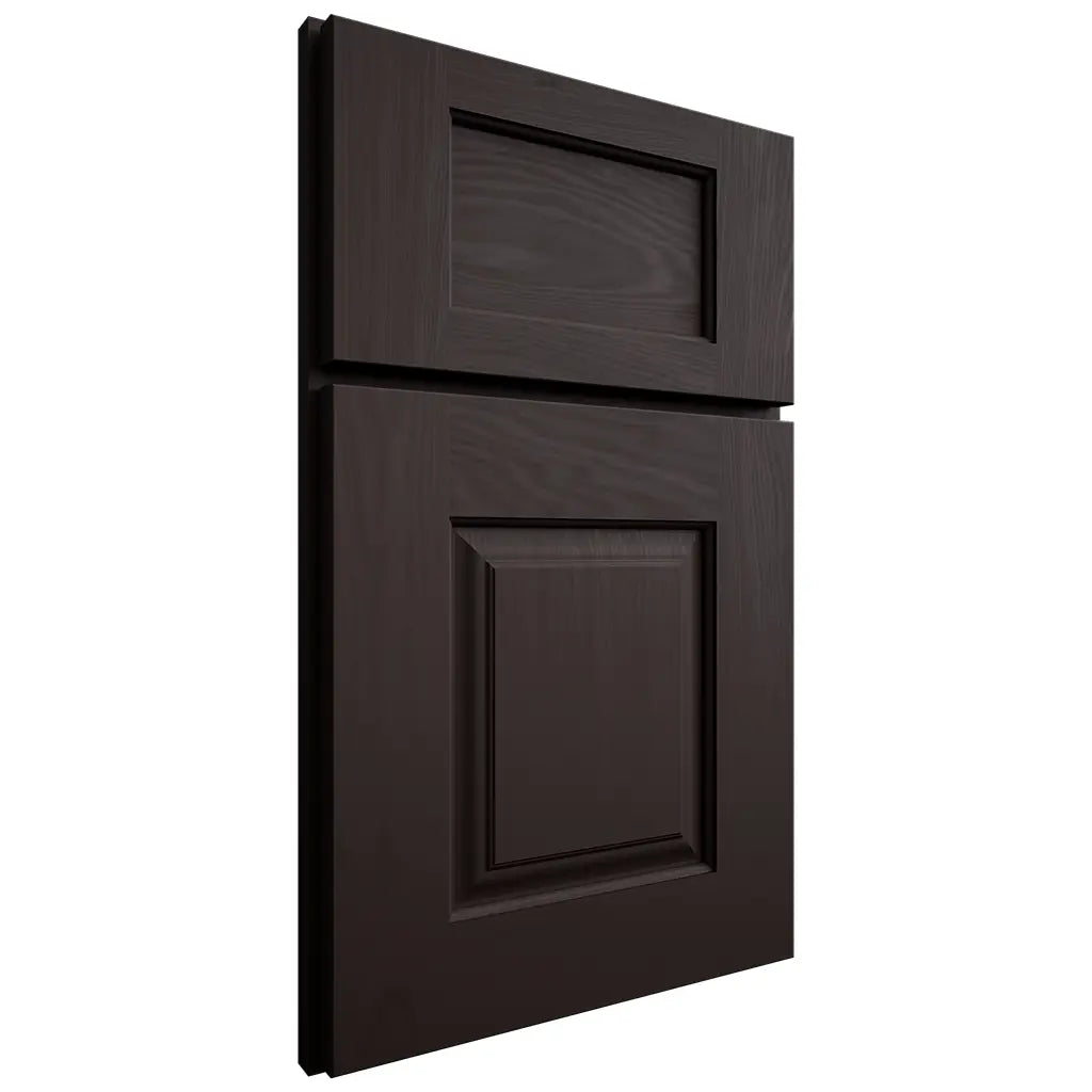 Shiloh Cabinetry Full Overlay Summit Maple Plain Cut Espresso Door