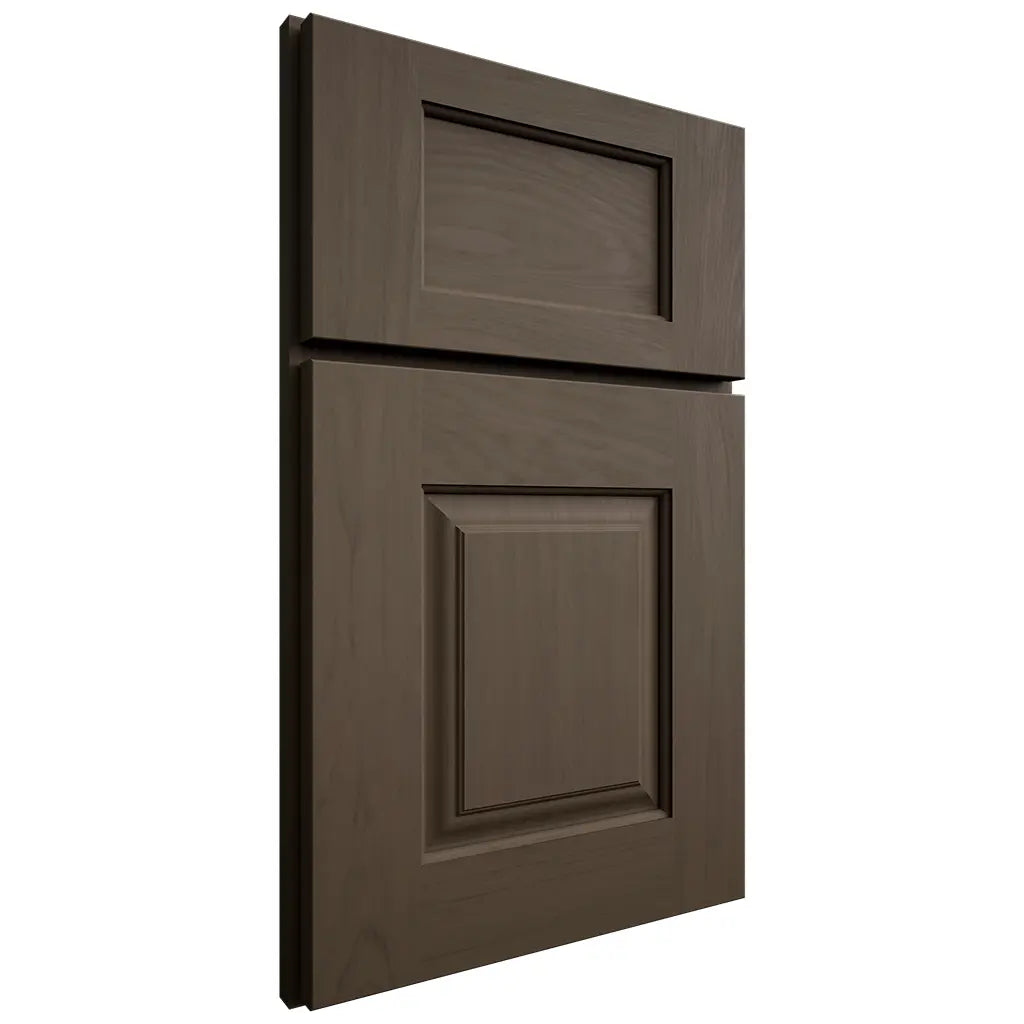 Shiloh Cabinetry Full Overlay Summit Maple Plain Cut Perfect Brown Door