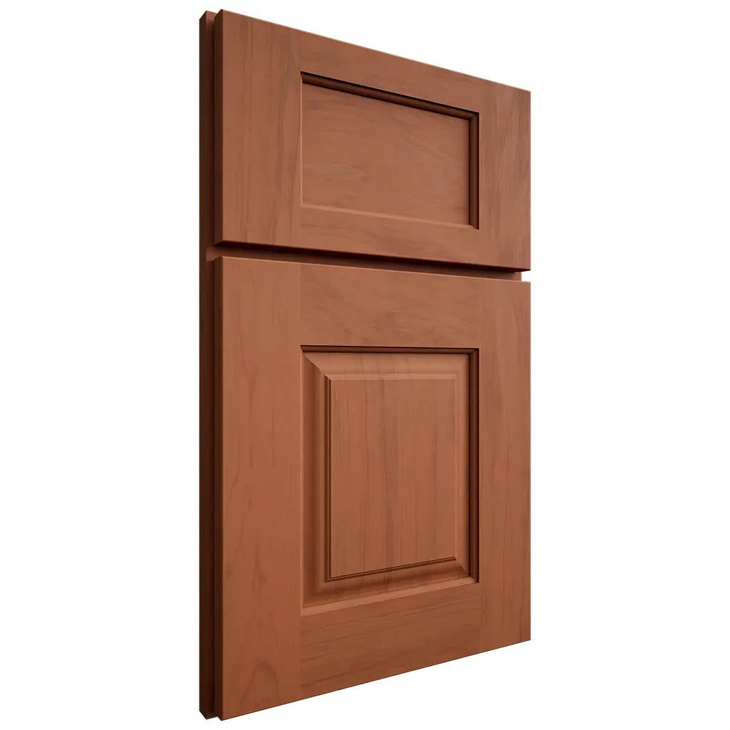 Shiloh Cabinetry Full Overlay Summit Maple Plain Cut Spice Door