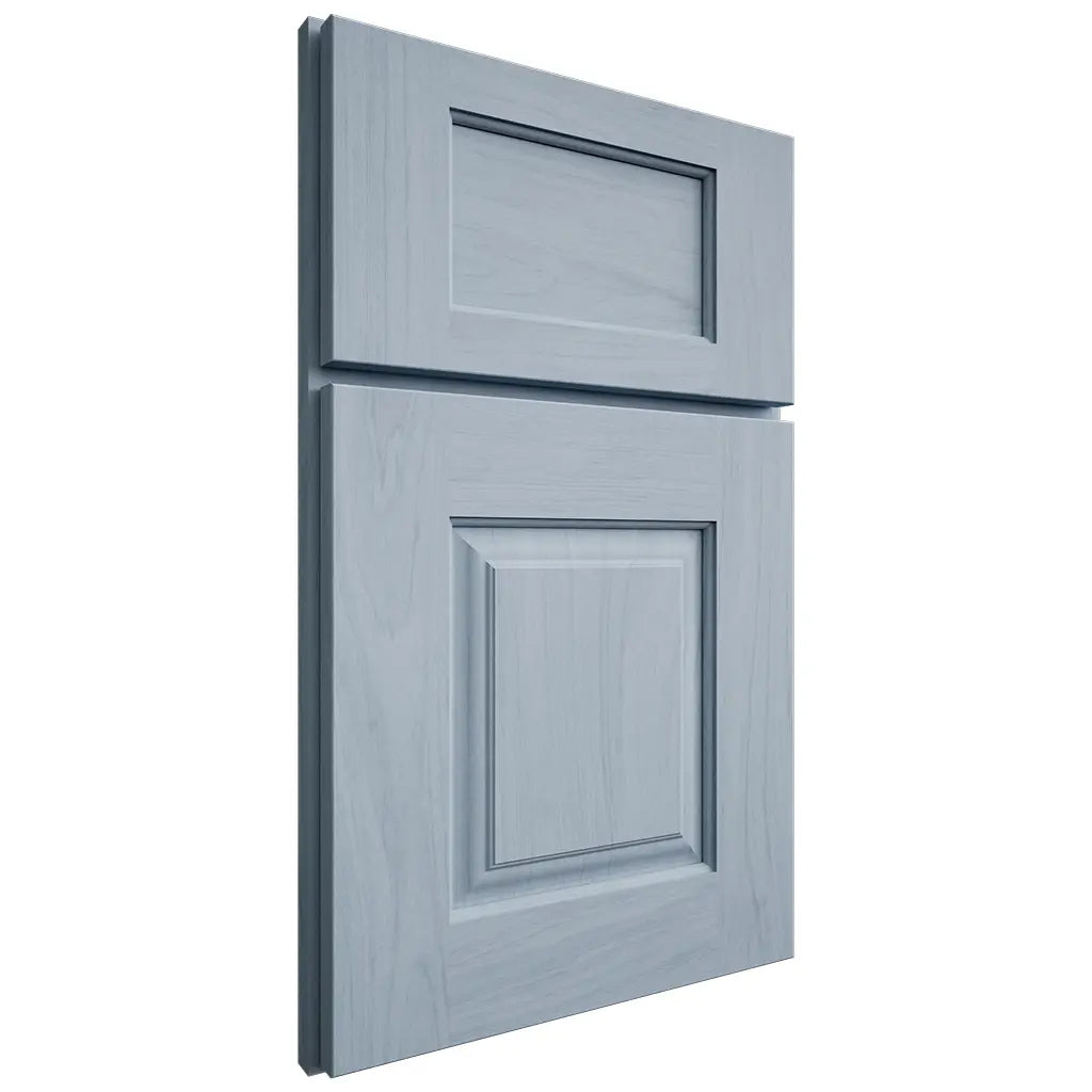 Shiloh Cabinetry Full Overlay Summit Poplar Plain Cut Sky Door