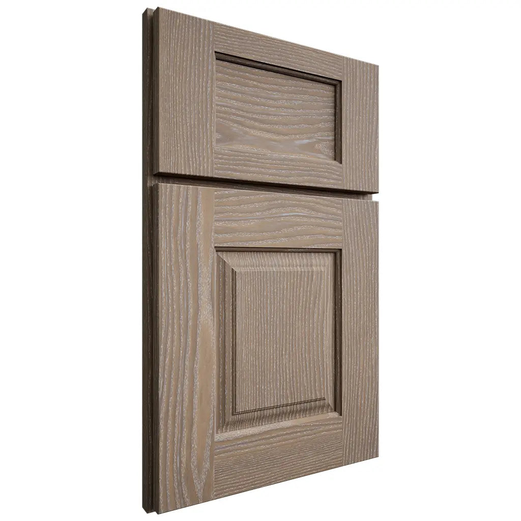 Shiloh Cabinetry Full Overlay Summit White Oak Plain Cut Almond Door