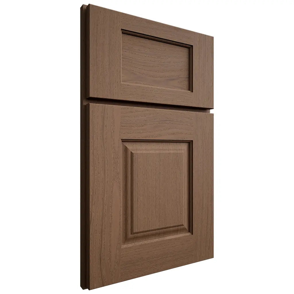 Shiloh Cabinetry Full Overlay Summit White Oak Plain Cut Autumn Door