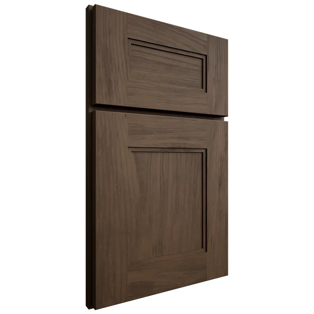 Shiloh Cabinetry Full Overlay Tahoe Alder Plain Cut Caviar Door