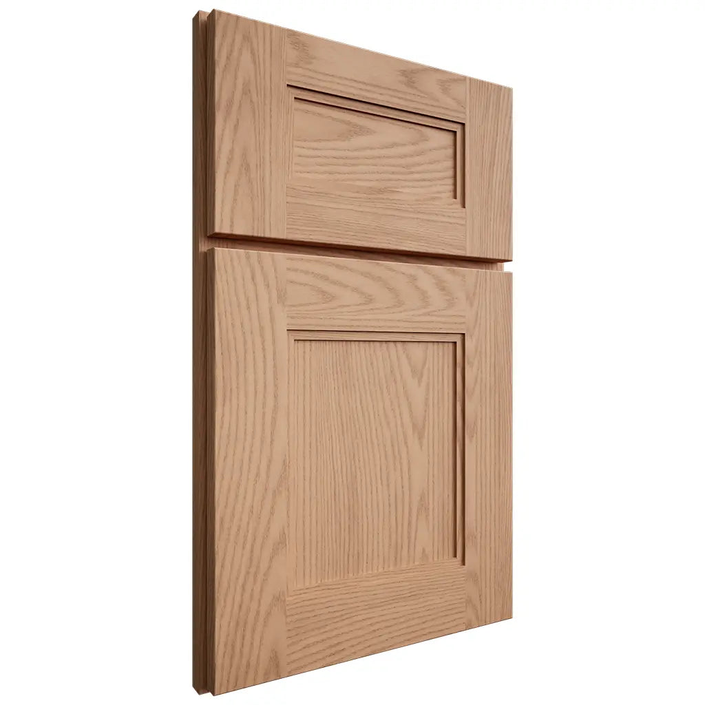 Shiloh Cabinetry Full Overlay Tahoe Red Oak Plain Cut Natural Door