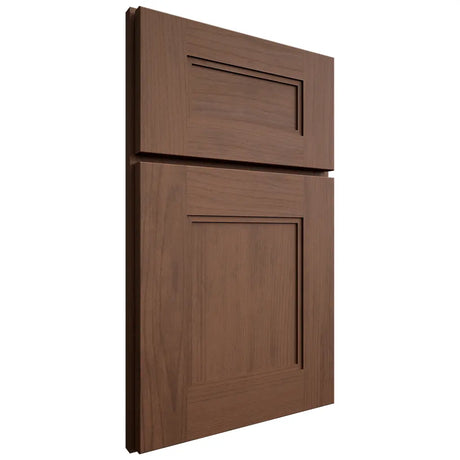 Shiloh Cabinetry Full Overlay Tahoe Walnut Plain Cut Natural Door