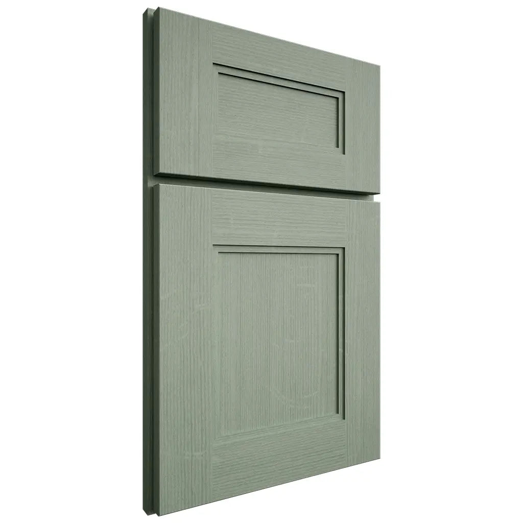 Shiloh Cabinetry Full Overlay Tahoe White Oak Quarter Sawn Moss Door