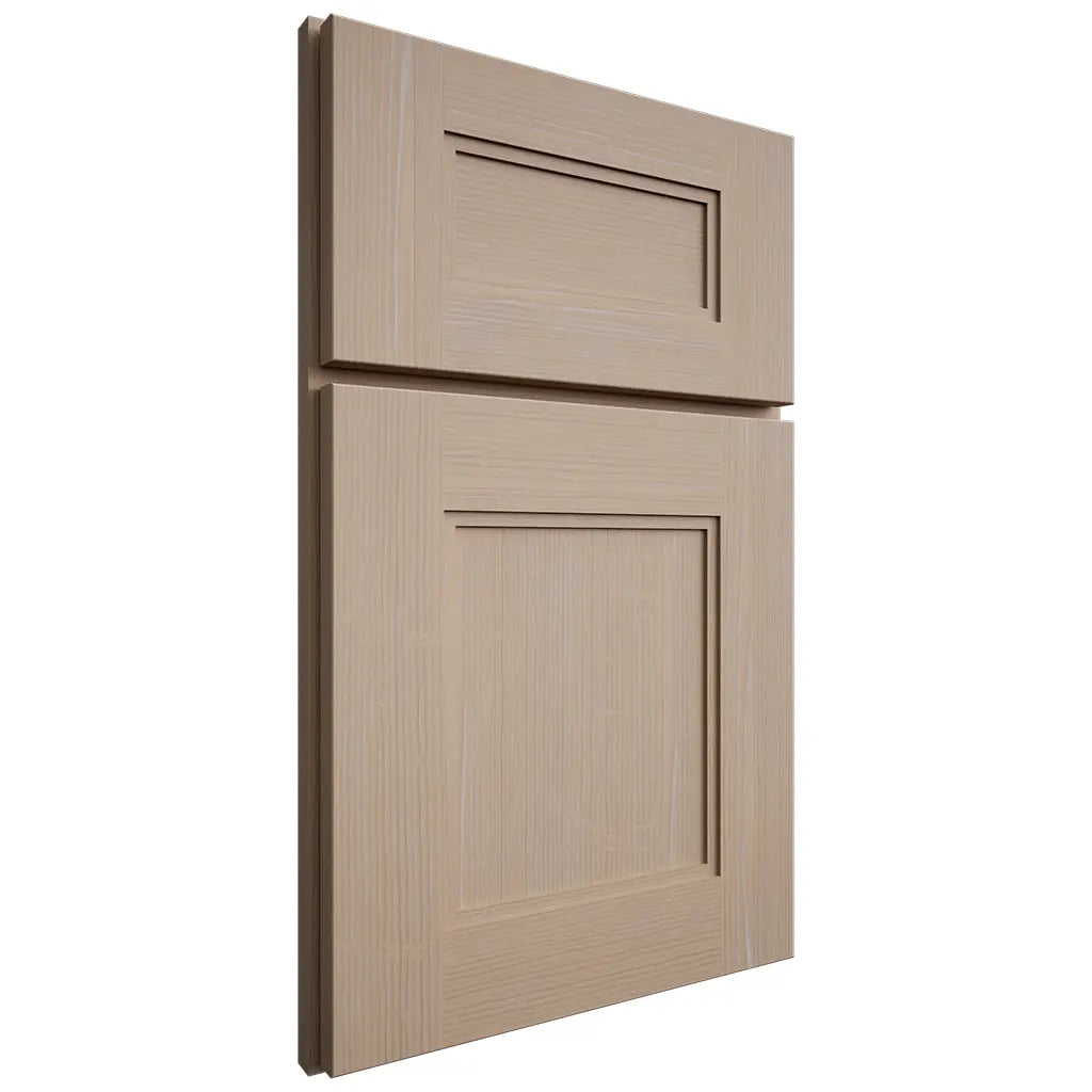 Shiloh Cabinetry Full Overlay Tahoe White Oak Quarter Sawn Straw Door