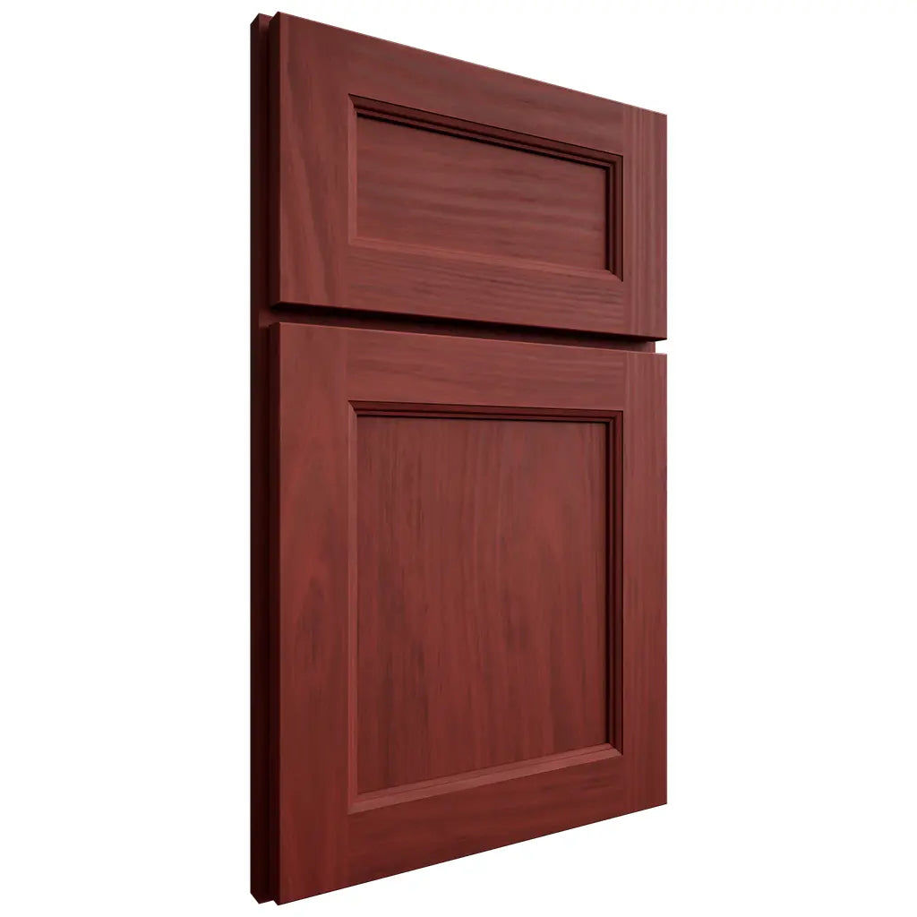Shiloh Cabinetry Full Overlay Ward Cherry Plain Cut Red Door