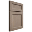 Shiloh Cabinetry Full Overlay Ward White Oak Rift Cut Almond Door