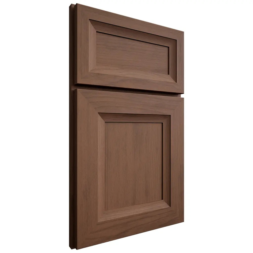 Shiloh Cabinetry Full Overlay Windsor Walnut Plain Cut Natural Door