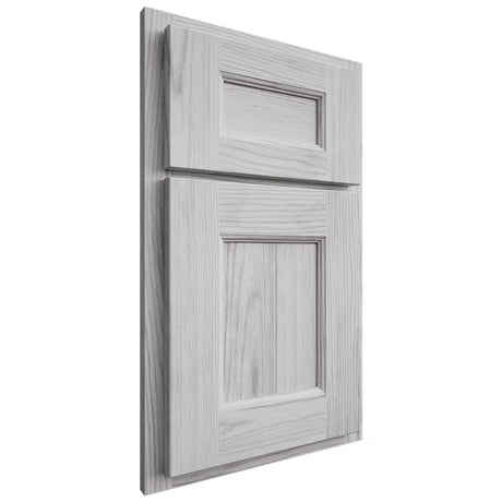 Shiloh Cabinetry Partial Overlay Aspen Walnut Plain Cut Stratus Door