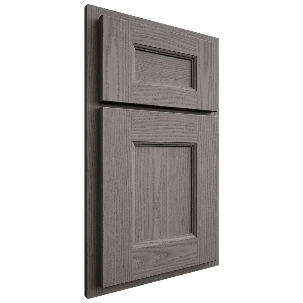 Shiloh Cabinetry Partial Overlay Aspen White Oak Plain Cut Flagstone Door