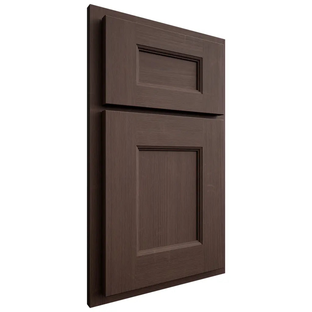 Shiloh Cabinetry Partial Overlay Aspen White Oak Quarter Sawn Dusk Door