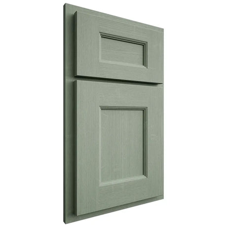 Shiloh Cabinetry Partial Overlay Aspen White Oak Quarter Sawn Moss Door