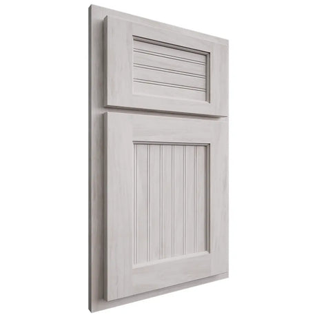 Shiloh Cabinetry Partial Overlay Beaded Century Alder Plain Cut Cotton Door