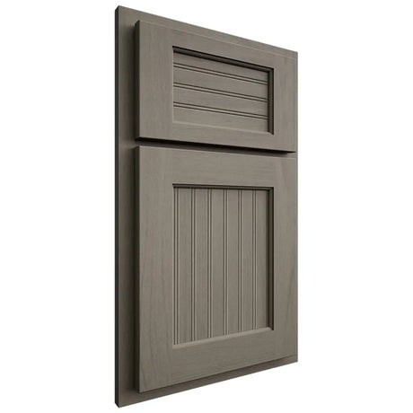 Shiloh Cabinetry Partial Overlay Beaded Century Poplar Plain Cut Thyme Door