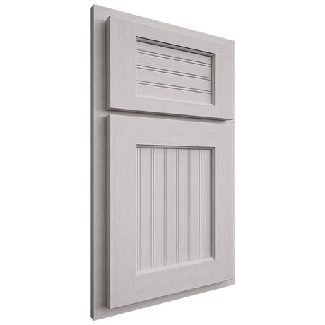 Shiloh Cabinetry Partial Overlay Beaded Century White Oak Quarter Sawn Cotton Door