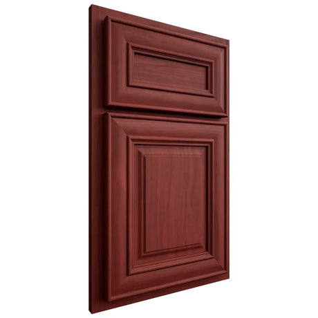 Shiloh Cabinetry Partial Overlay Bradford Cherry Plain Cut Red Door