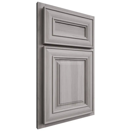 Shiloh Cabinetry Partial Overlay Bradford Hickory Plain Cut Stratus Door