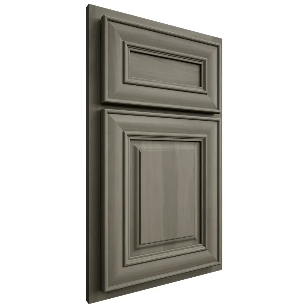 Shiloh Cabinetry Partial Overlay Bradford Hickory Plain Cut Thyme Door