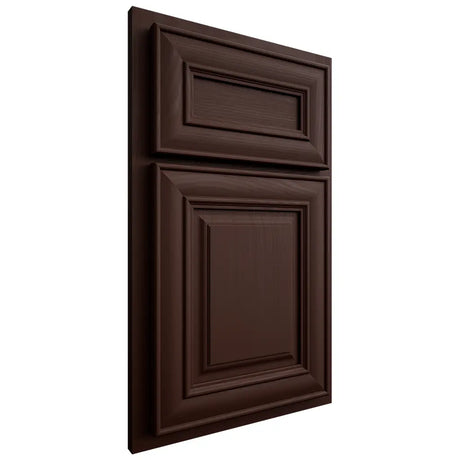 Shiloh Cabinetry Partial Overlay Bradford Maple Plain Cut Cocoa Door