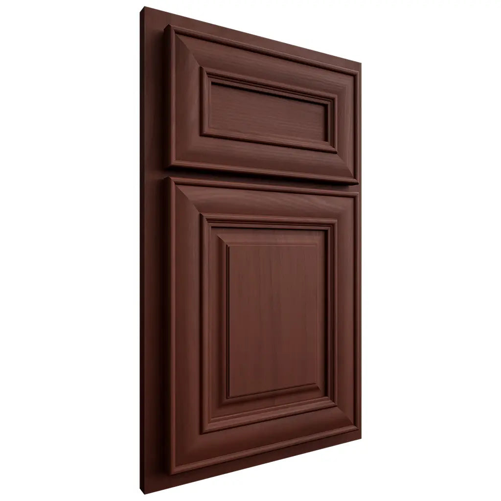 Shiloh Cabinetry Partial Overlay Bradford Maple Plain Cut Sable Door