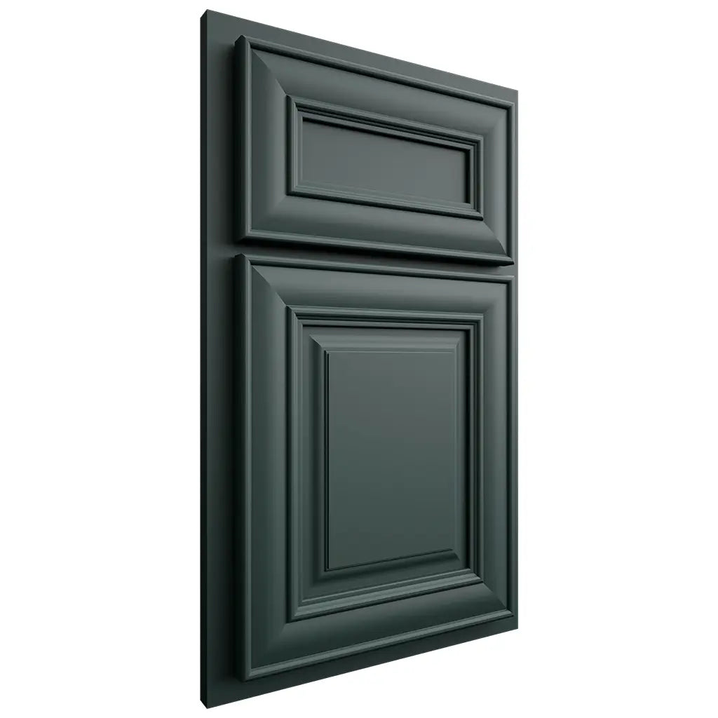 Shiloh Cabinetry Partial Overlay Bradford Paintable Billiard Green Door