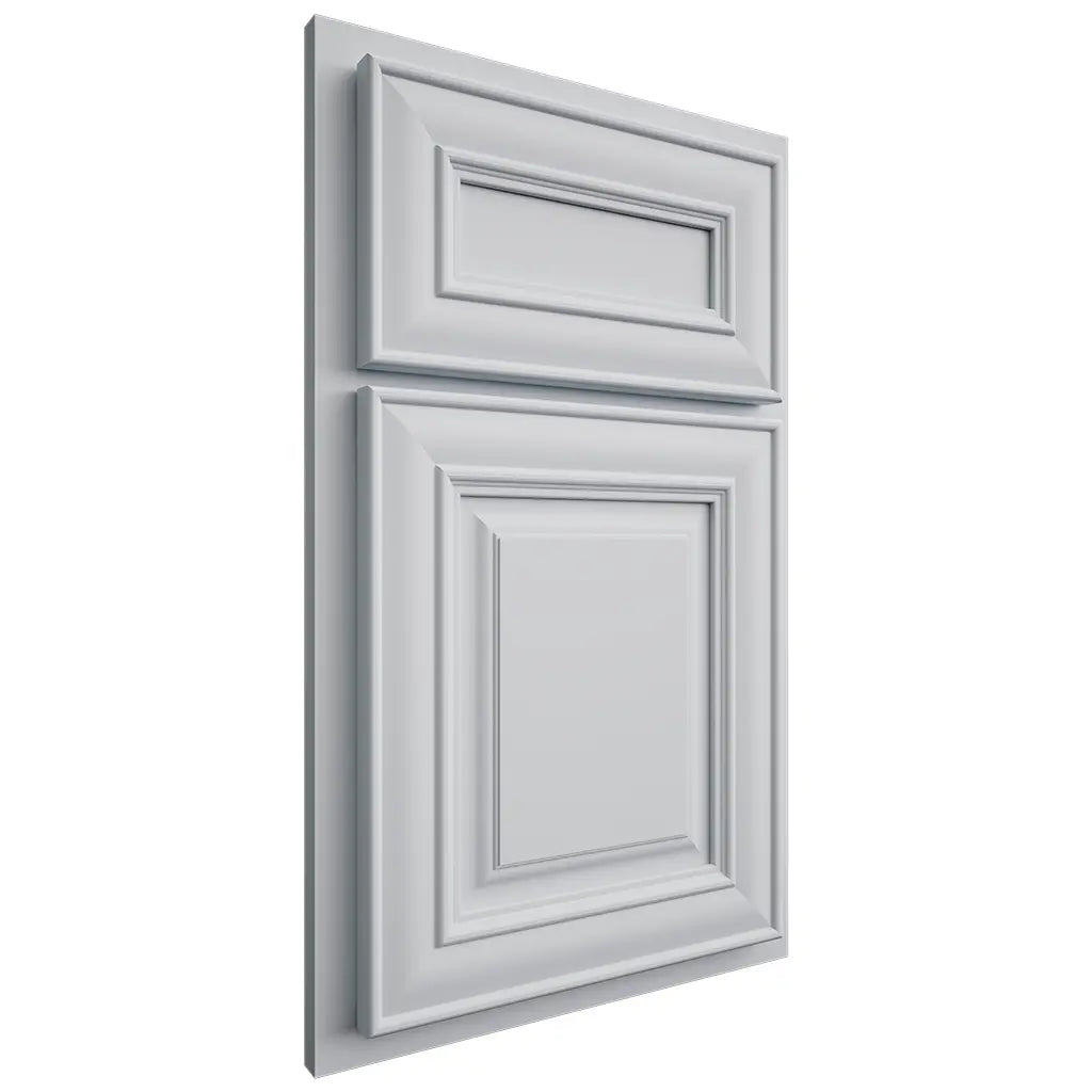 Shiloh Cabinetry Partial Overlay Bradford Paintable Niebla Azul Door